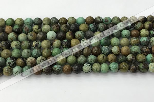 CNT410 15.5 inches 6mm round natural turquoise beads wholesale