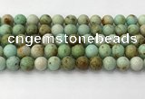 CNT418 15.5 inches 10mm round mongolian turquoise beads wholesale