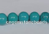 CNT43 16 inches 12mm round turquoise beads wholesale