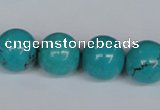 CNT45 16 inches 16mm round turquoise beads wholesale