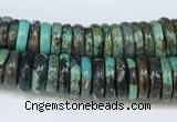 CNT504 15.5 inches 3*6mm - 4*10mm nuggets turquoise gemstone beads