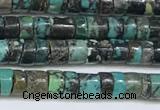 CNT526 15.5 inches 3.5mm - 4mm heishi turquoise gemstone beads