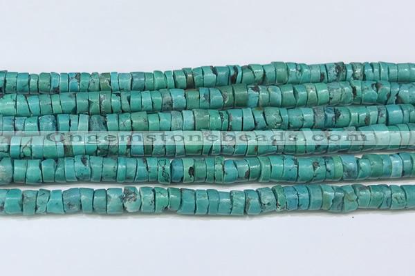 CNT532 15.5 inches 6mm - 6.5mm heishi turquoise gemstone beads