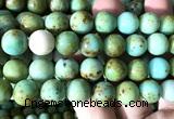 CNT584 15 inches 12mm round natural Mongolian turquoise beads