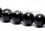 COB02 15 inches 8mm round black obsidian gemstone beads wholesale