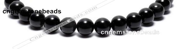 COB03 16 inches 10mm  round black obsidian gemstone beads wholesale