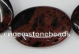 COB102 15.5 inches 30*40mm oval mahogany obsidian beads