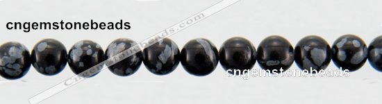 COB22 15 inches 6mm round snowflake obsidian gemstone beads wholesale