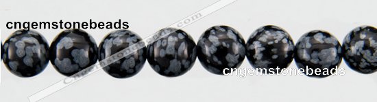 COB23 15 inches 8mm round snowflake obsidian gemstone beads wholesale