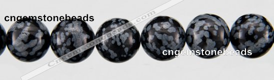 COB24 15 inches 10mm round snowflake obsidian gemstone beads wholesale