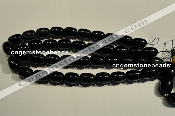 COB464 15.5 inches 13*18mm drum black obsidian beads wholesale