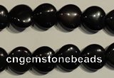 COB466 15.5 inches 8*8mm heart black obsidian beads wholesale