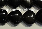 COB470 15.5 inches 16*16mm heart black obsidian beads wholesale