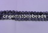 COB560 15.5 inches 4mm round matte snowflake obsidian beads