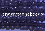 COB700 15.5 inches 4mm round ice black obsidian beads wholesale