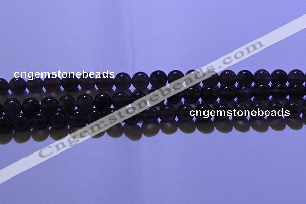 COB702 15.5 inches 8mm round ice black obsidian beads wholesale