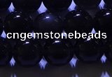 COB703 15.5 inches 10mm round ice black obsidian beads wholesale