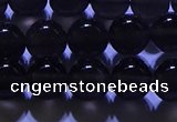 COB712 15.5 inches 8mm round ice black obsidian beads wholesale