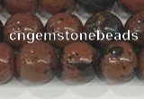 COB752 15.5 inches 8mm round mahogany obsidian beads wholesale