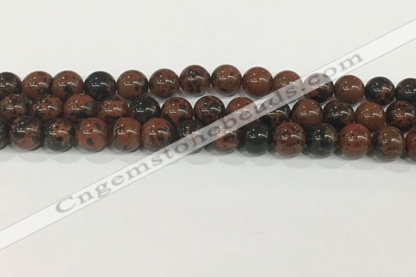 COB753 15.5 inches 10mm round mahogany obsidian beads wholesale