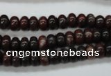 COJ10 15.5 inches 5*8mm rondelle blood jasper gemstone beads