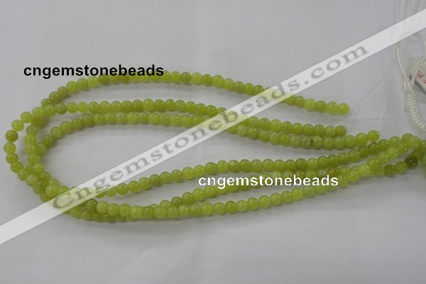 COJ102 15.5 inches 6mm round olive jade beads wholesale