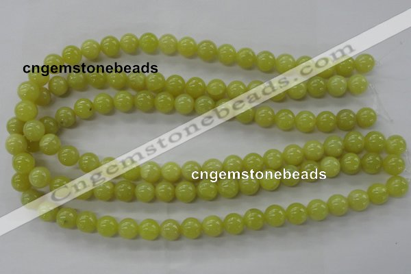 COJ104 15.5 inches 10mm round olive jade beads wholesale