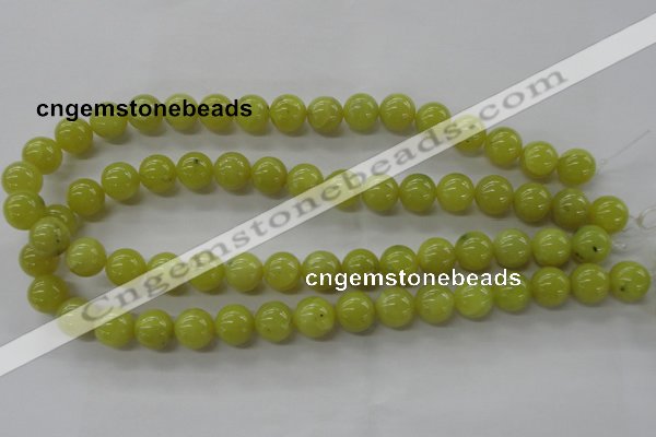 COJ105 15.5 inches 12mm round olive jade beads wholesale