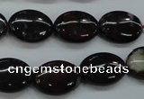 COJ18 15.5 inches 13*18mm oval blood jasper gemstone beads