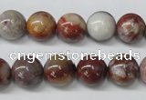 COJ205 15.5 inches 12mm round blood stone beads wholesale