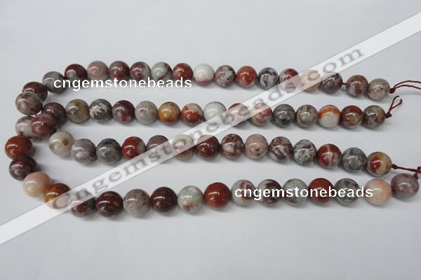 COJ205 15.5 inches 12mm round blood stone beads wholesale