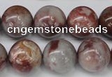 COJ207 15.5 inches 16mm round blood stone beads wholesale