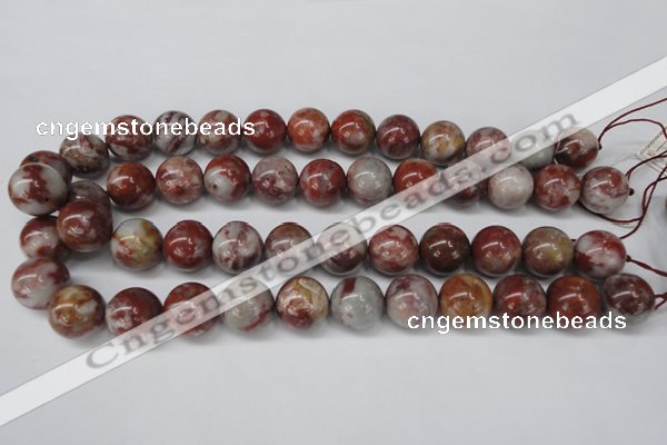 COJ207 15.5 inches 16mm round blood stone beads wholesale