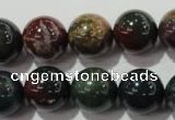 COJ305 15.5 inches 14mm round Indian bloodstone beads wholesale