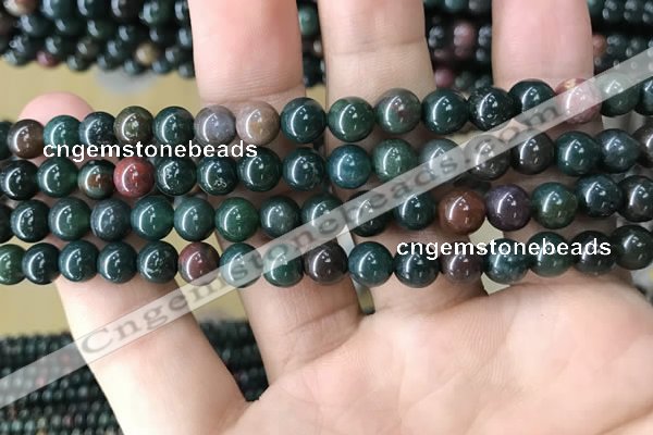 COJ331 15.5 inches 6mm round Indian bloodstone beads wholesale
