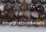 COJ361 15.5 inches 6mm faceted round outback jasper beads