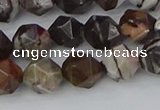 COJ372 15.5 inches 8mm faceted nuggets outback jasper beads