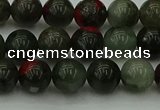 COJ452 15.5 inches 8mm round blood jasper beads wholesale