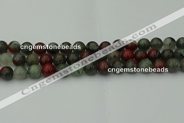 COJ454 15.5 inches 12mm round blood jasper beads wholesale