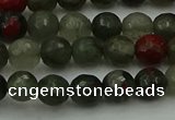 COJ461 15.5 inches 6mm faceted round blood jasper beads wholesale