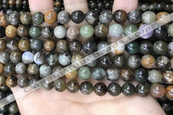 COJ492 15.5 inches 8mm round ocean jade beads wholesale