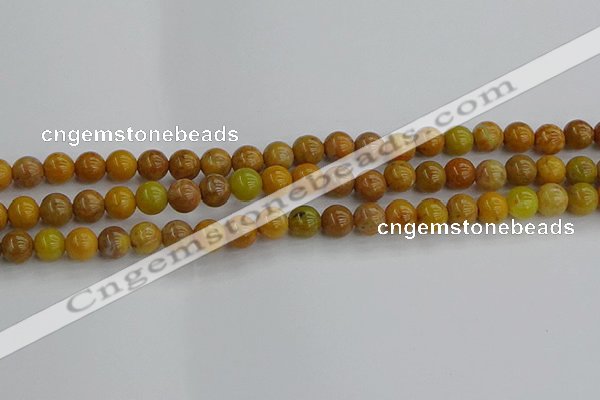 COJ601 15.5 inches 6mm round orpiment jasper beads wholesale