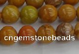 COJ602 15.5 inches 8mm round orpiment jasper beads wholesale