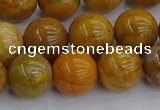 COJ603 15.5 inches 10mm round orpiment jasper beads wholesale