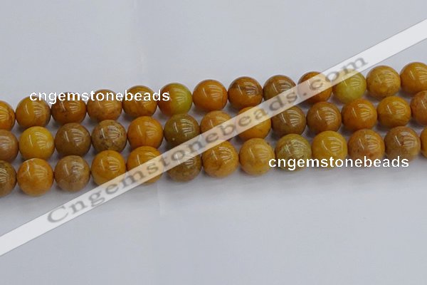 COJ604 15.5 inches 12mm round orpiment jasper beads wholesale