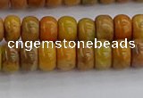 COJ611 15.5 inches 4*6mm rondelle orpiment jasper beads