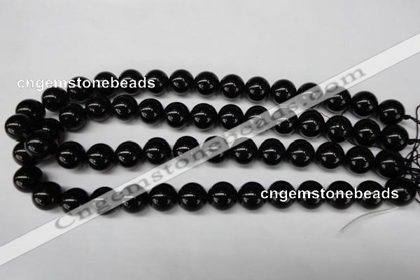 CON06 15.5 inches 14mm round black onyx gemstone beads