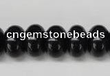 CON24 15.5 inches 10*16mm rondelle black onyx gemstone beads