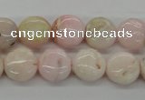 COP07 15.5 inches 13mm flat round natural pink opal beads wholesale