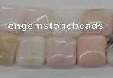 COP10 15.5 inches 14*14mm square natural pink opal beads wholesale